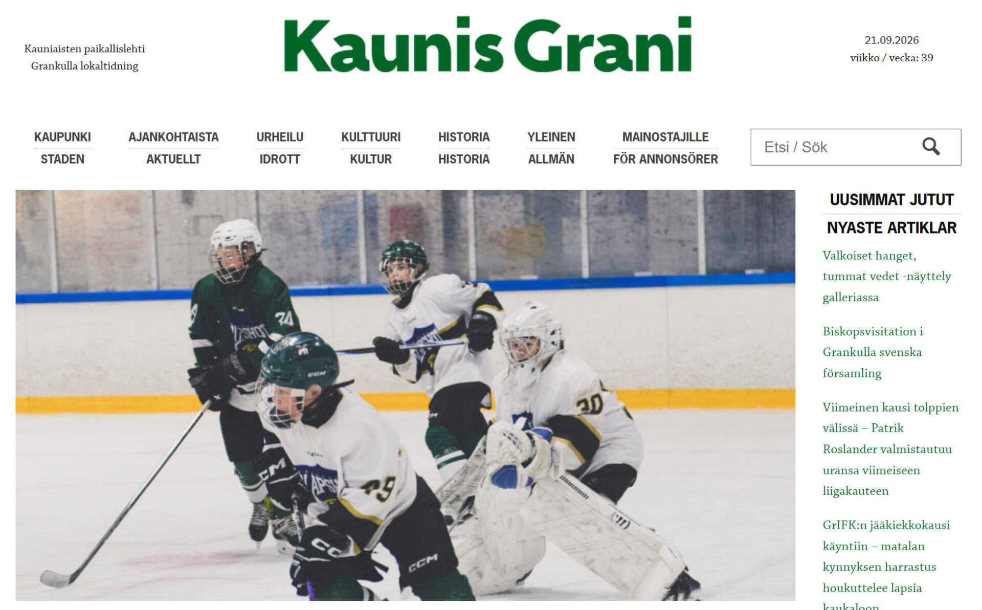GrIFK artikkeli Kaunis Grani-lehdessä / GrIFK artikel i Kaunis Grani