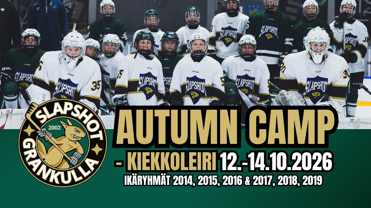 Slap Shot syysleiri 12 – 14.10.2026!